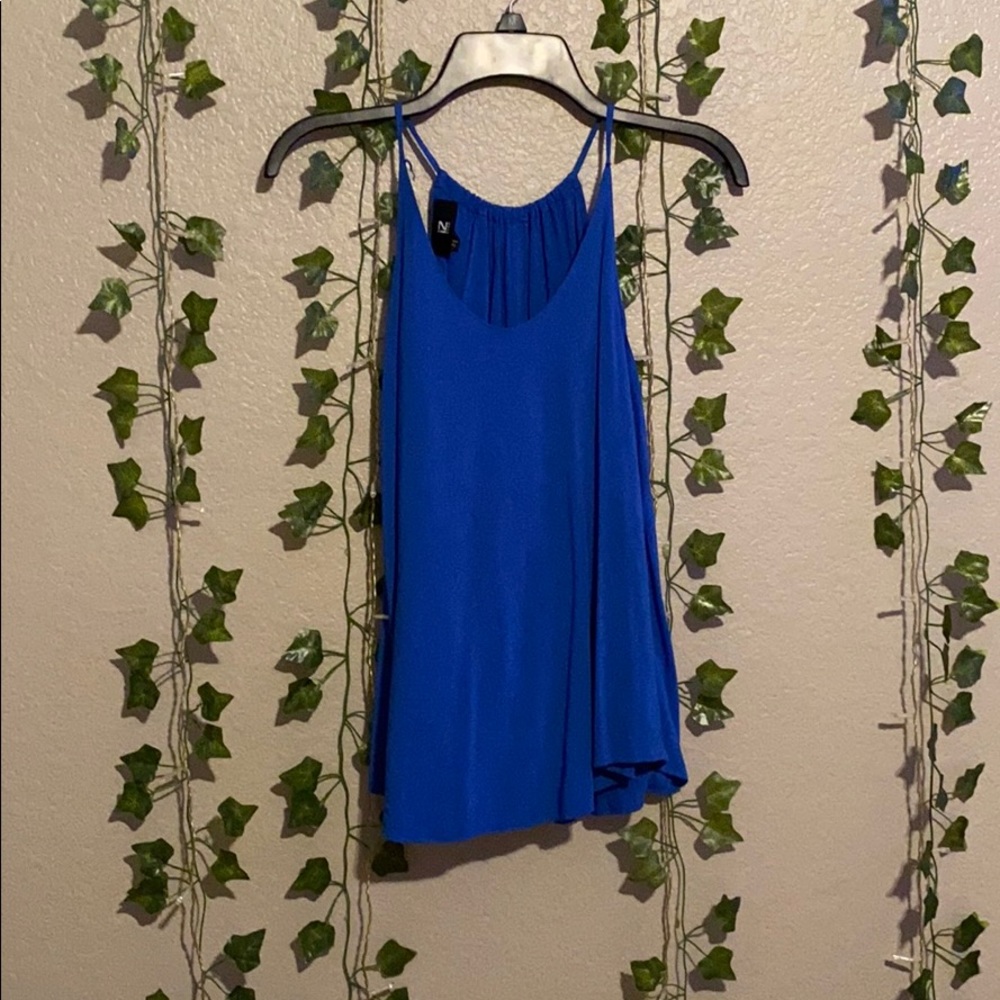 Royal blue blouse